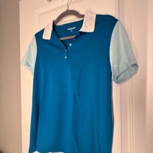 Land's End short sleeve collared tee shirt